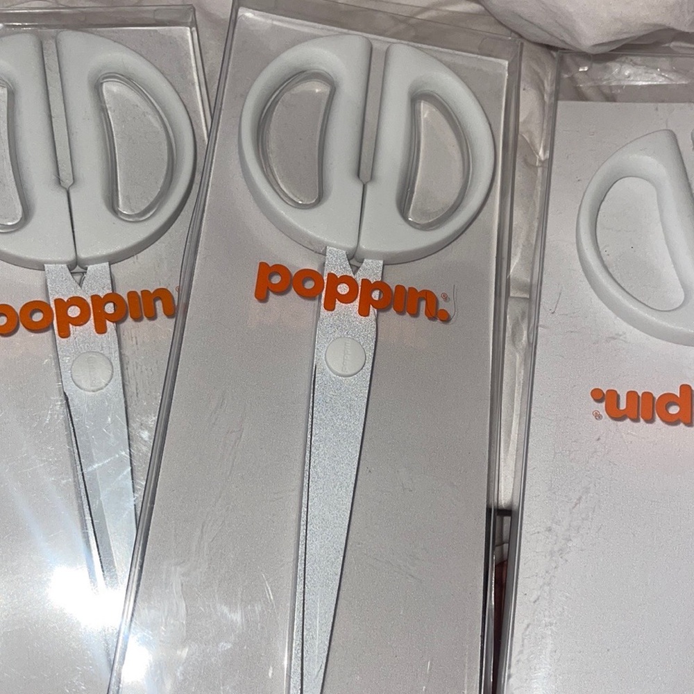 Poppin white scissors